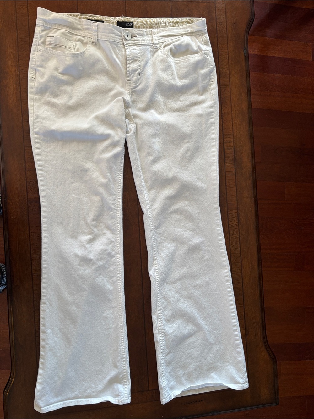 a.n.a White Wide-Leg Flare Jeans